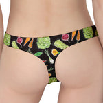 Fresh Vegetable Pattern Print Women's Thong