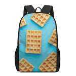 Fresh Waffles Print 17 Inch Backpack