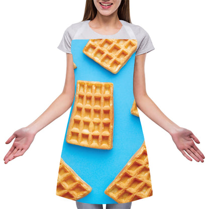 Fresh Waffles Print Adjustable Apron