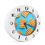 Fresh Waffles Print Alarm Clock