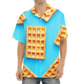 Fresh Waffles Print Aloha Shirt