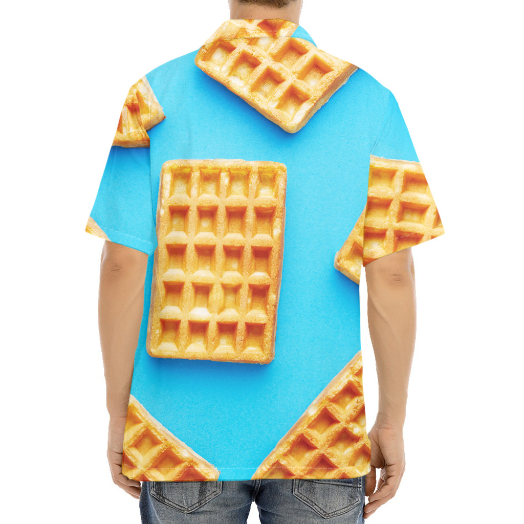 Fresh Waffles Print Aloha Shirt
