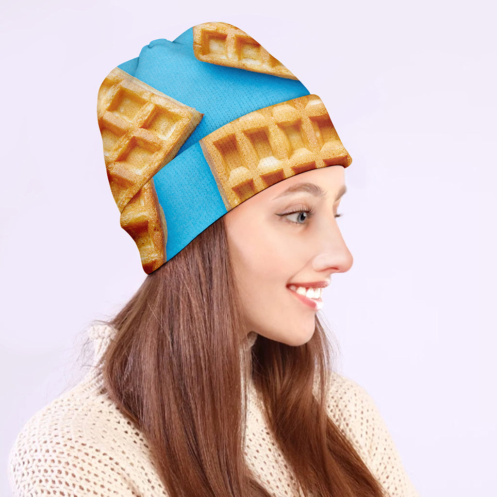 Fresh Waffles Print Beanie