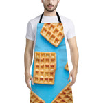 Fresh Waffles Print Bib Apron With Pocket