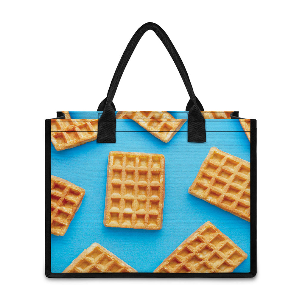 Fresh Waffles Print Canvas Tote Bag