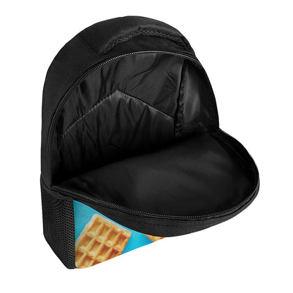 Fresh Waffles Print Casual Backpack