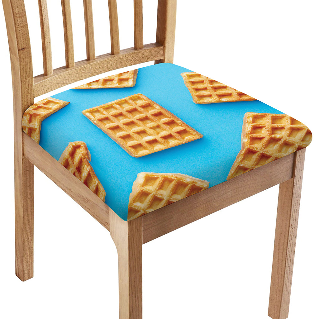 Fresh Waffles Print Chair Cushion Cover