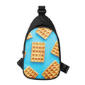 Fresh Waffles Print Sling Bag