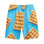 Fresh Waffles Print Cotton Shorts