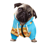 Fresh Waffles Print Dog Zip Up Hoodie