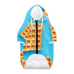 Fresh Waffles Print Dog Zip Up Hoodie