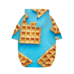 Fresh Waffles Print Dog Zip Up Hoodie