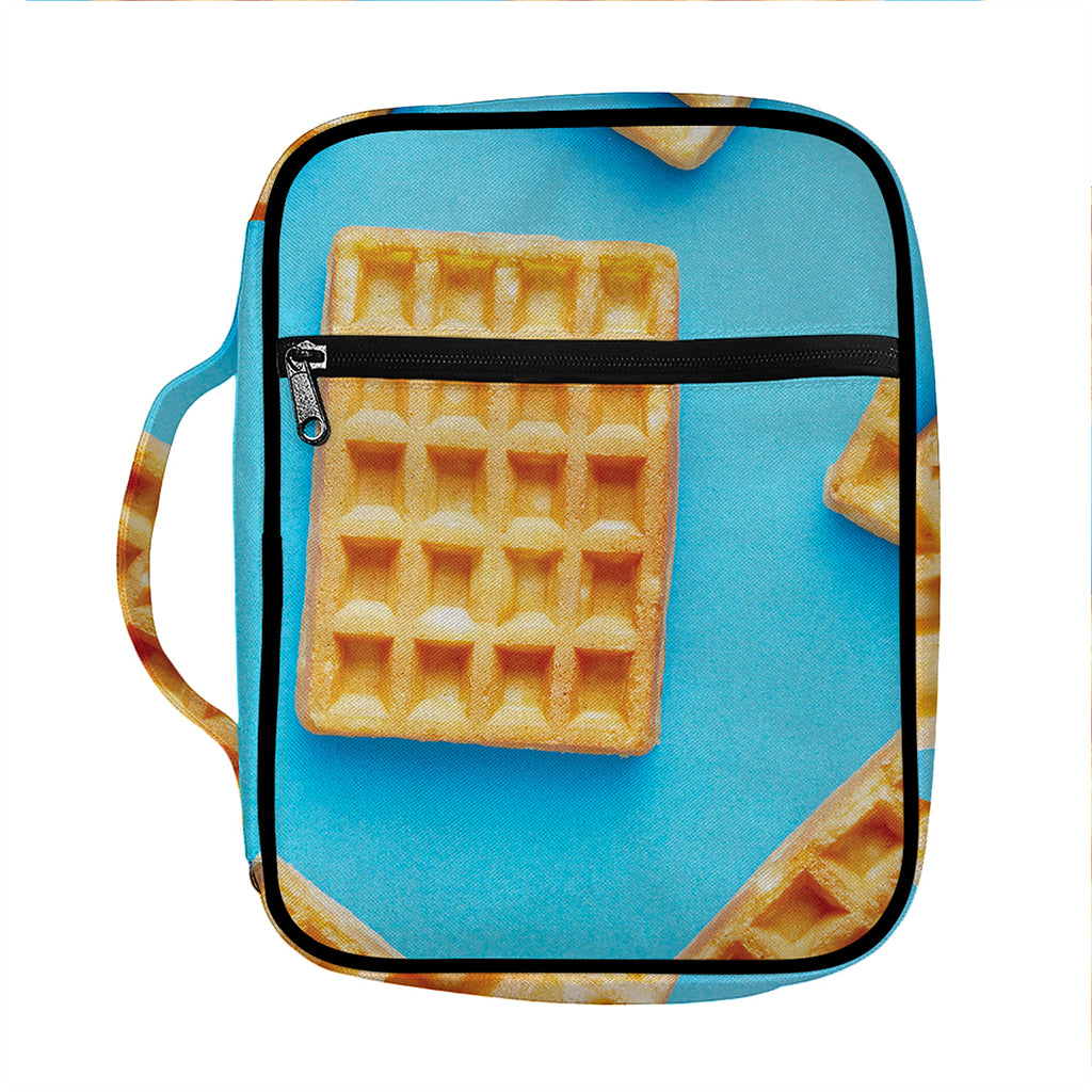 Fresh Waffles Print Front Pocket Bible Bag