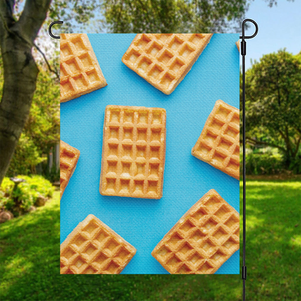 Fresh Waffles Print Garden Flag
