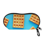Fresh Waffles Print Glasses Case