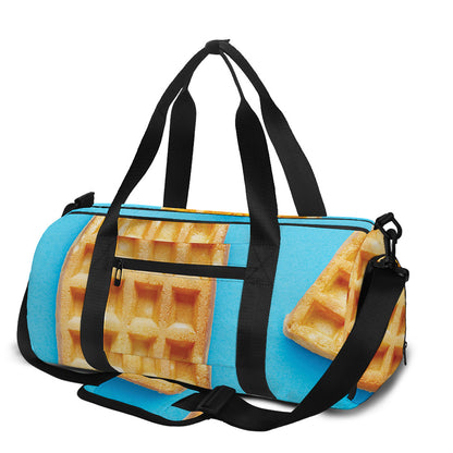 Fresh Waffles Print Gym Bag