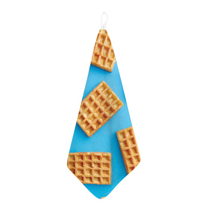 Fresh Waffles Print Hand Towel