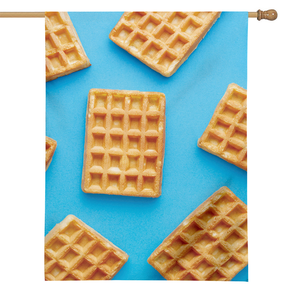 Fresh Waffles Print House Flag