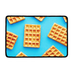 Fresh Waffles Print Kitchen Mat