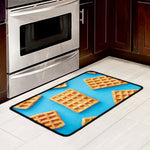 Fresh Waffles Print Kitchen Mat