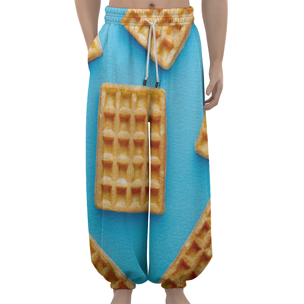 Fresh Waffles Print Lantern Pants