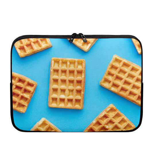 Fresh Waffles Print Laptop Sleeve