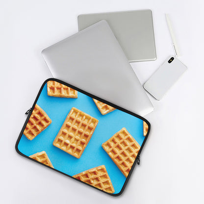 Fresh Waffles Print Laptop Sleeve