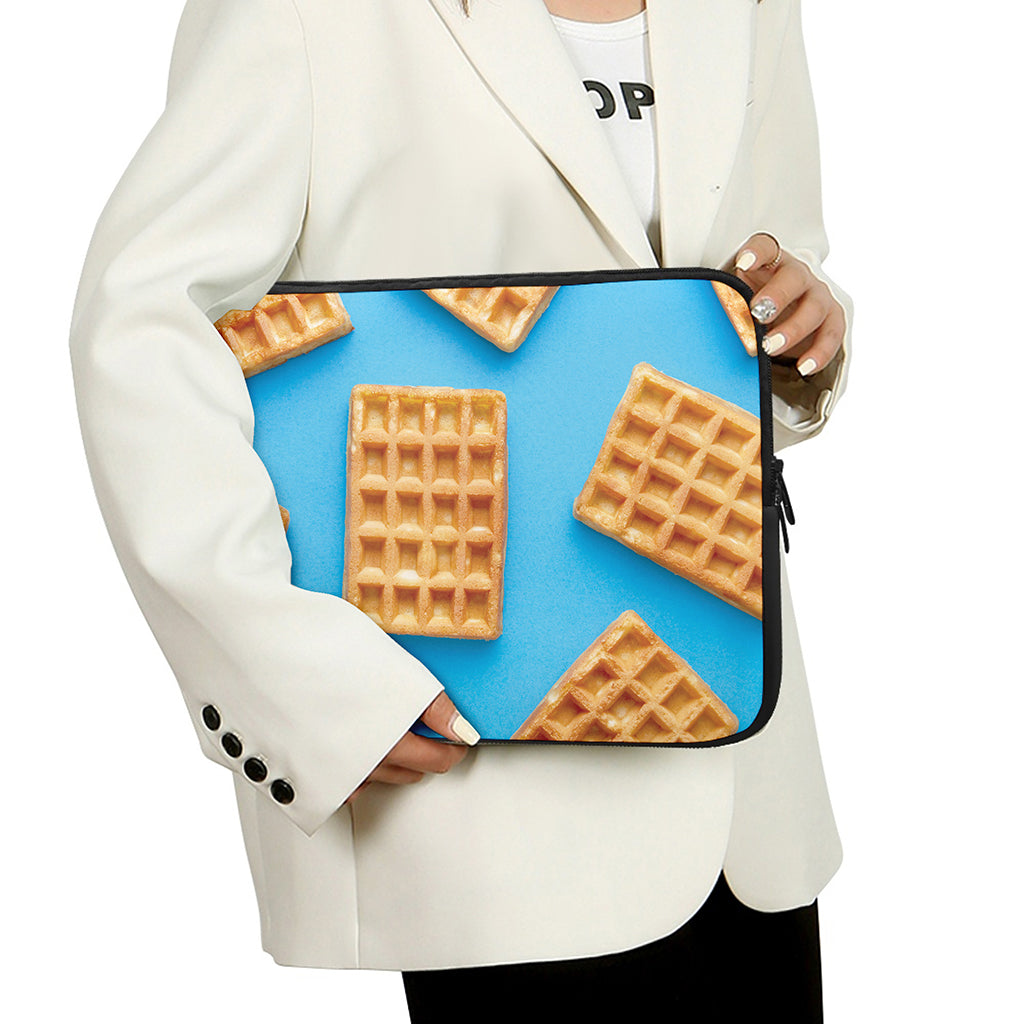 Fresh Waffles Print Laptop Sleeve