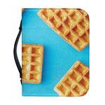 Fresh Waffles Print Leather Bible Cover