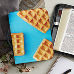 Fresh Waffles Print Leather Bible Cover