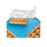 Fresh Waffles Print Leather Tissue Box Cover