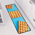 Fresh Waffles Print Long Kitchen Mat