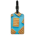 Fresh Waffles Print Luggage Tag