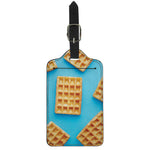 Fresh Waffles Print Luggage Tag