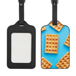 Fresh Waffles Print Luggage Tag