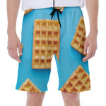 Fresh Waffles Print Men's Beach Shorts