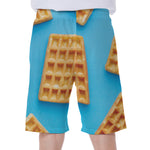 Fresh Waffles Print Men's Beach Shorts