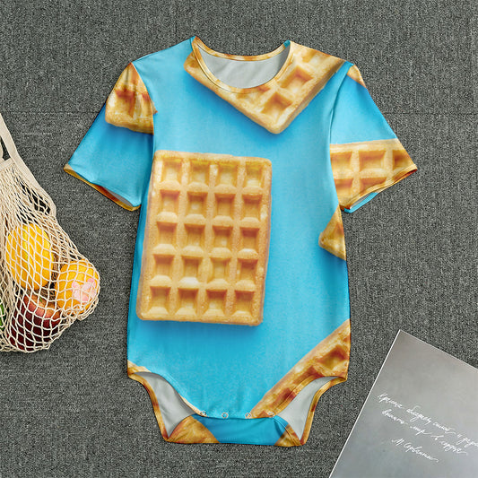 Fresh Waffles Print Men's Bodysuit