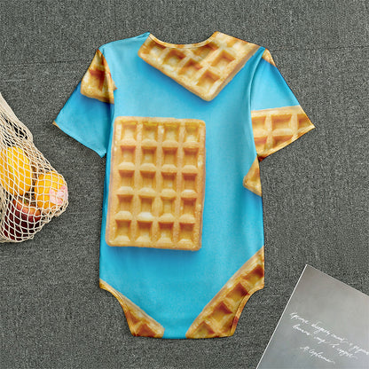 Fresh Waffles Print Men's Bodysuit