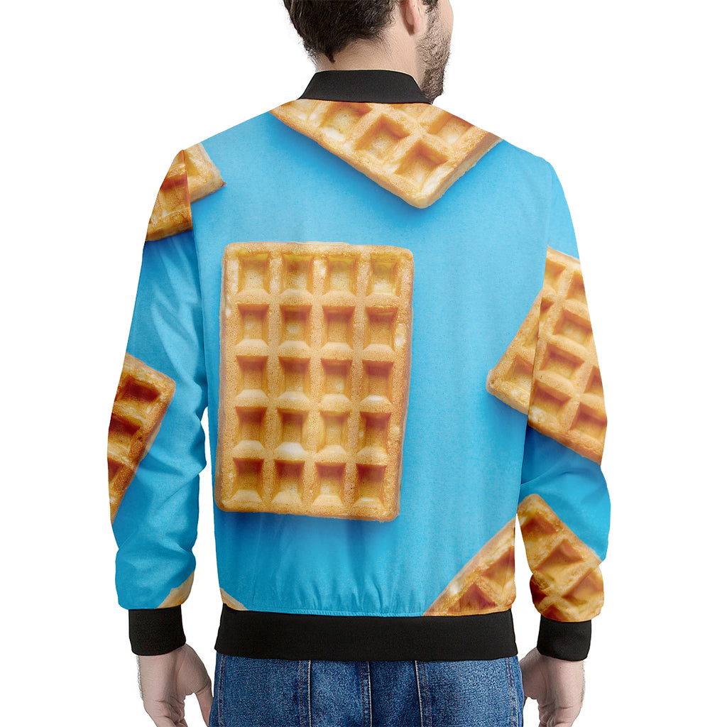 Fresh Waffles Print Men's Bomber Jacket