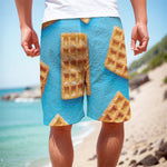 Fresh Waffles Print Men's Cargo Shorts