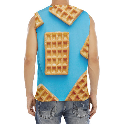 Fresh Waffles Print Men's Fitness Tank Top