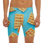 Fresh Waffles Print Men's Long Boxer Briefs