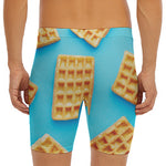 Fresh Waffles Print Men's Long Boxer Briefs