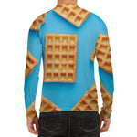 Fresh Waffles Print Men's Long Sleeve Rash Guard