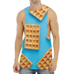 Fresh Waffles Print Men's Muscle Tank Top
