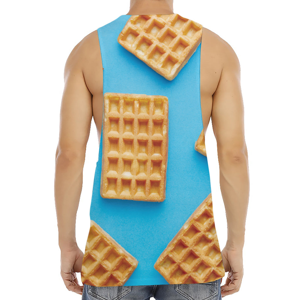 Fresh Waffles Print Men's Muscle Tank Top