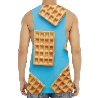 Fresh Waffles Print Men's Muscle Tank Top
