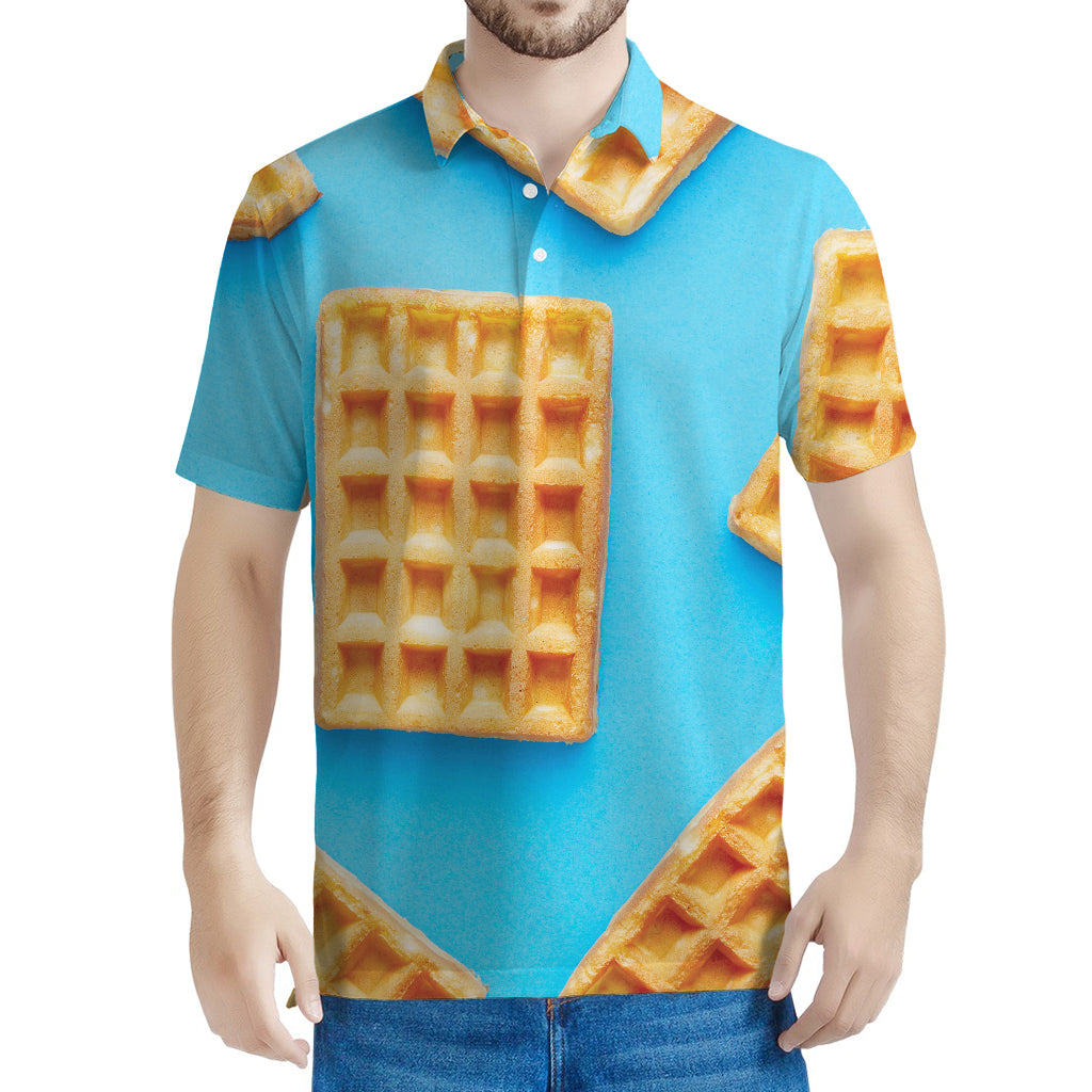 Fresh Waffles Print Men's Polo Shirt