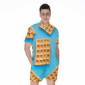 Fresh Waffles Print Men's Romper
